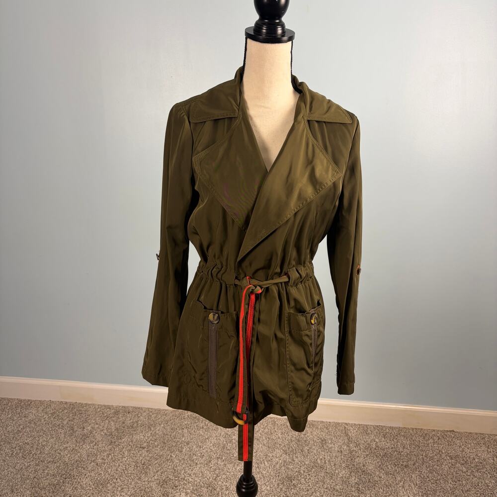 Anthropologie Olive Utility Jacket XS Boho Safari Military Chic Gorpcore